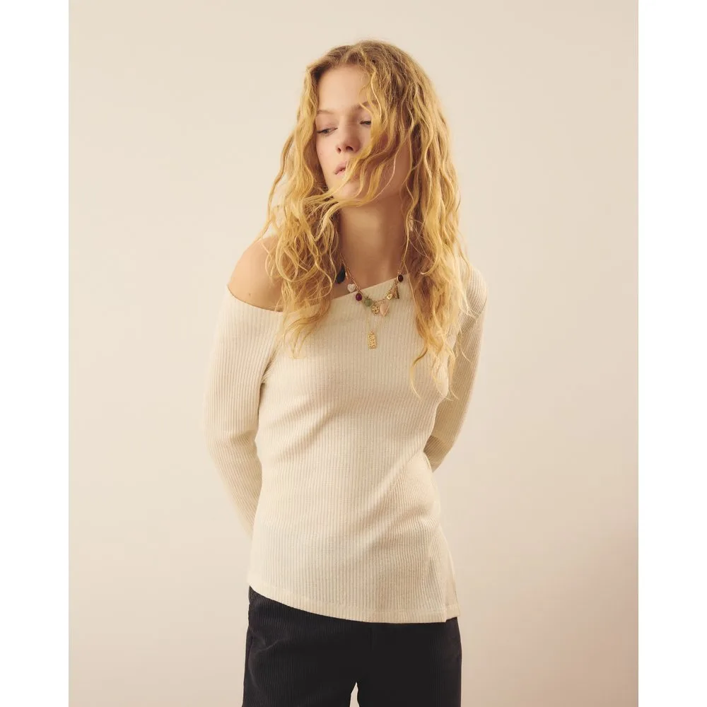 Camiseta de mujer tipo túnica asimétrica - Southern Cotton - FashionsVida