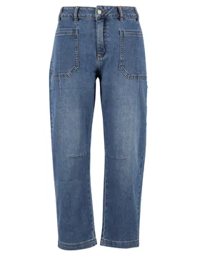 Barrel-G stretch denim female - S - FashionsVida