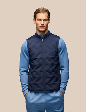 Men's Flex Hybrid Gilet - Navy NAVY XS male - Castore - FashionsVida