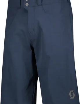 Short de VTT déperlant - Trail Flow W/Pad Shorts M Dark Blue - Taille S - Navy - Scott - FashionsVida