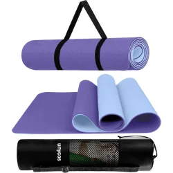 Esterilla de yoga antideslizante bicolor