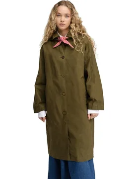 Abrigo encerado mujer Skye-W Green - Siroko - FashionsVida