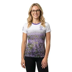 Maglietta A Maniche Corte Lavande Multicolor XS