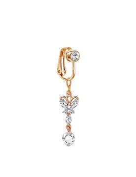 Zircon Navel Rings Faux Piercing Cartilage Clip Belly Button Rings Navel Clip on Fake Belly Rings Body Jewelry - Aliexpress - FashionsVida