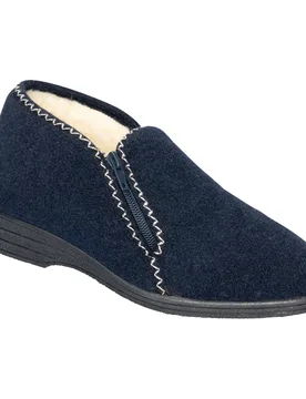 Hausschuh "Wolle" blau 41 Damen - walzvital - FashionsVida