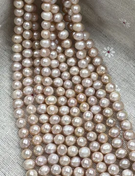 Size 8-9mm Natural Freshwater Pearl Light Purple Round Bead Make Supplie Necklace Bracelet Jewelry Earring Accessories Women - Aliexpress - FashionsVida