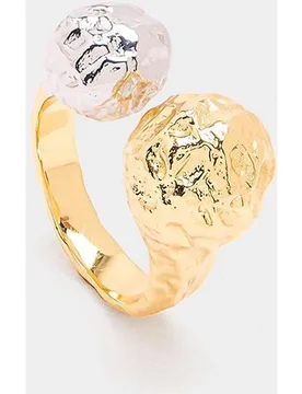 Anillo abierto texturizado en liso - Parfois - FashionsVida