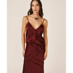 Top de mujer lencero con tirantes