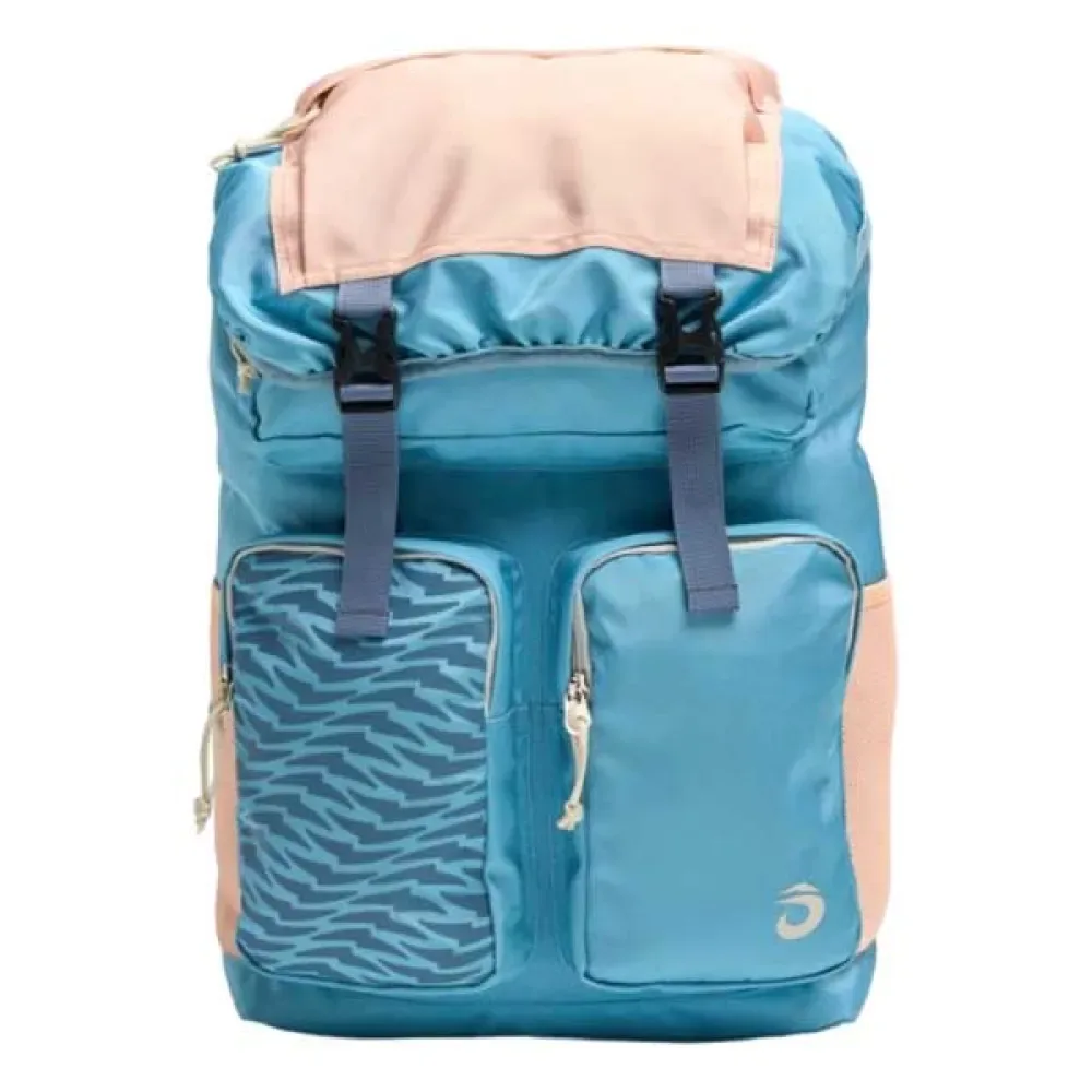Adventure Backpack Blue / Peach One Size - Lok - FashionsVida