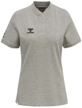Polo à Manches Courtes Move Grid Grey Melange L - Hummel - FashionsVida