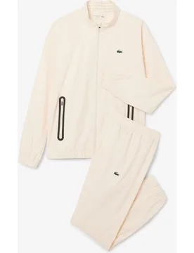 Chándal de hombre de tenis de tafetán en blanco en blanco - Lacoste - FashionsVida