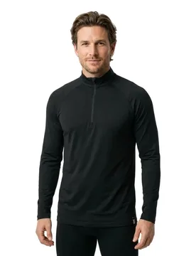 Sweat à Demi-zip Roast Master Mid Black S - Saxx Underwear - FashionsVida