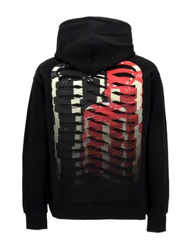 Felpa Leggera Cappuccio Uomo Ribs Blind Hoodie Black - Propaganda - FashionsVida