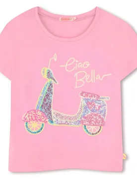 Maglietta A Maniche Corte U20950 Pink 24 Mesi - Billieblush - FashionsVida