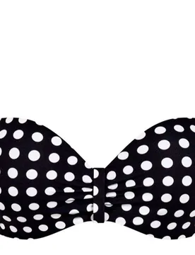 Top de bikini bandeau con aro, con relleno y con tejido italiano de alta gama de la línea sauvage - Chantelle - FashionsVida