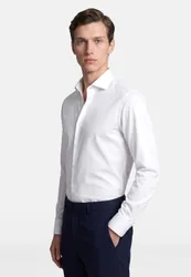 Slim Performance-Hemd Uni Weiß 41