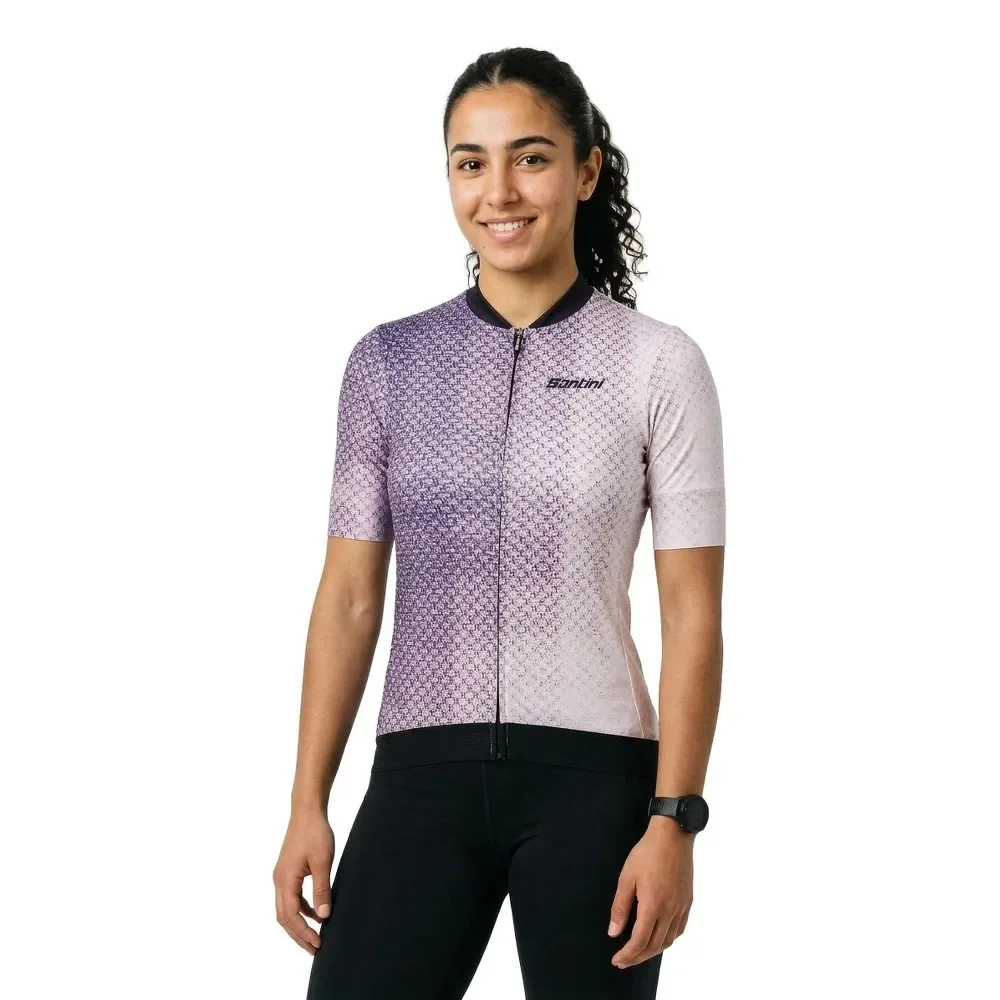 Maglia A Maniche Corte Paws Forma Black - Santini - FashionsVida