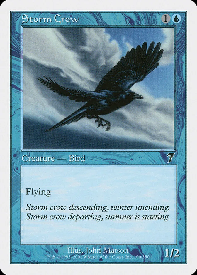 Storm Crow (foil) 7th Edition - Magic: The Gathering - FashionsVida