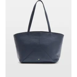 Shopper piezas cremallera piel