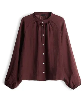 Chemise-blouse FABRIELLE rouge foncé 40 - Opus - FashionsVida