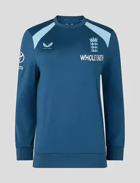 England Cricket Women's 26/27 Training Sweatshirt BLUE 12 female - Castore - FashionsVida