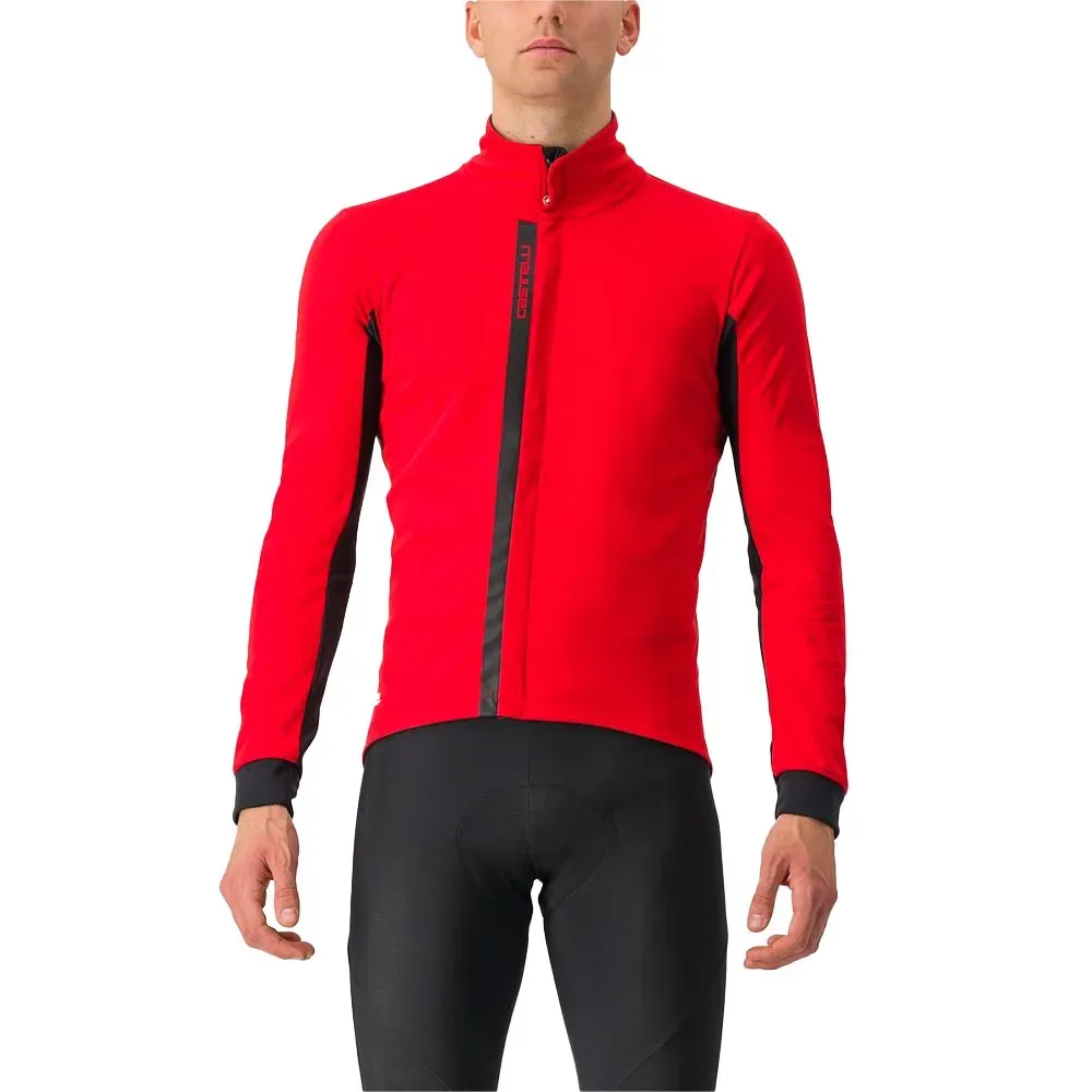 Giacca Entrata Gore-tex Infinium™ Windstopper® Red / Black - Castelli - FashionsVida