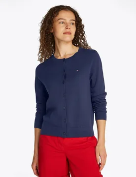 CO JERSEY STITCH LS C-NK CARDI feale - M - FashionsVida