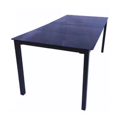 Gartentisch aus Alu 190x90 Schwarz