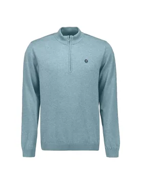 Pullover Half Zip Melange male - M - FashionsVida