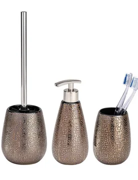 Bad-Accessoire Set „Marrakesh“, 3-tlg., braun - WENKO - FashionsVida