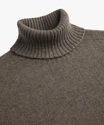PULLOVER ROLL NECK BROWN male