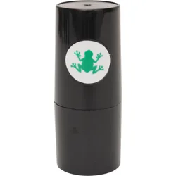 Golfball-Stempel Frosch grün