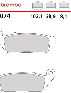 Pastiglie Freno Moto Carbon Ceramic CC 7074 taglia unica - Brembo - FashionsVida