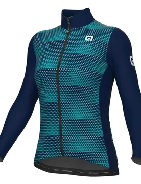 Maglia A Maniche Lunghe Solid Sharp Blue / Torquoise - Ale - FashionsVida