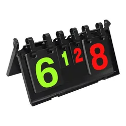 Table Tennis Pvc Foldable Scorer Black One Size