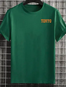 Camiseta casual de manga corta con cuello redondo y estampado de letras de carreras para hombres talla grande en verano 3XL - Shein - FashionsVida