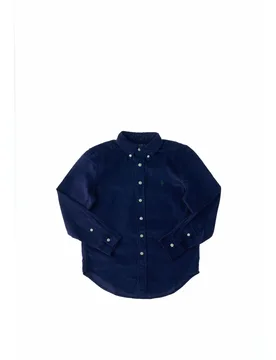 Camicia in velluto POLO BOYS BLU NOTTE M - Ralph Lauren - FashionsVida