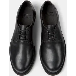 Zapatos de cordones de mujer iman de piel lisos