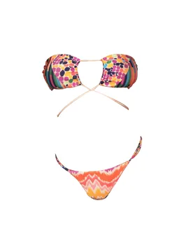 Bikini Fascia Fuxia/arancio M22-0301X1 - ME FUI - FashionsVida
