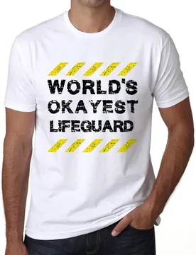 Worlds Okayest Lifeguard Men's Printed T-Shirt Vintage Short Sleeve T-Shirt Original Birthday Gift Graphic Design Fashion White - Aliexpress - FashionsVida