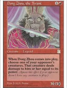 Dong Zhou, the Tyrant Portal Three Kingdoms - Magic: The Gathering - FashionsVida