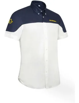 Camicia Casual TEAM Bianco Blu taglia 2XL - Acerbis - FashionsVida