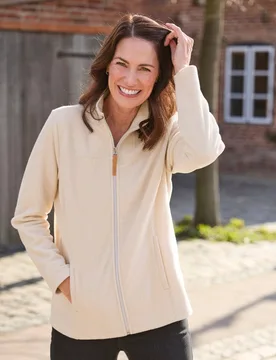 Fleecejacke kuschelwarm - Offwhite - female - Size: 40 - Avena - FashionsVida