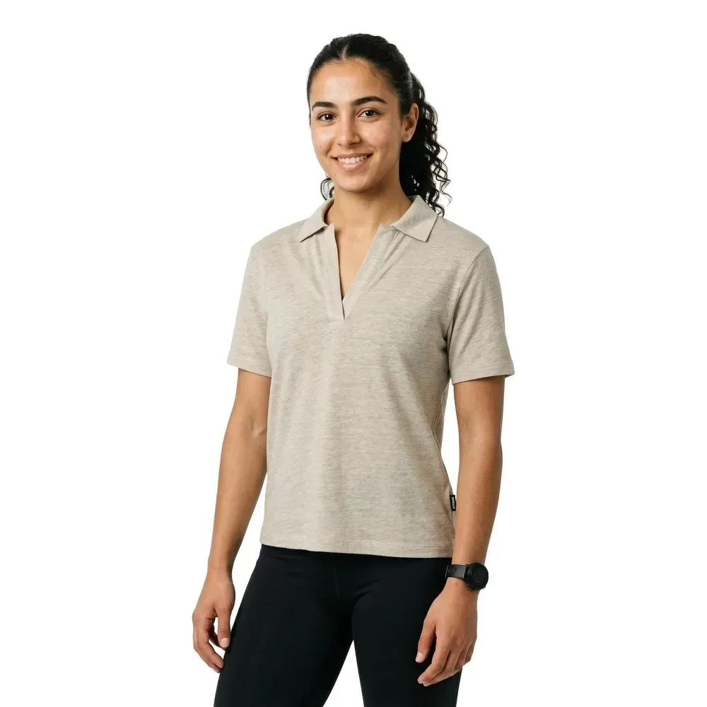 Maglietta A Maniche Corte Troms Beige S - Ecoalf - FashionsVida