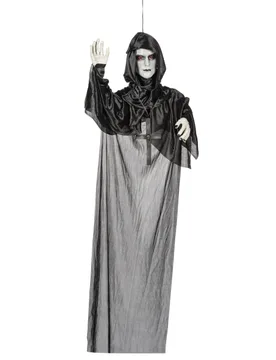 Mönch-Dekofigur mit Leuchteffekt Halloween-Deko schwarz-weiss 120 cm - Atosa - FashionsVida