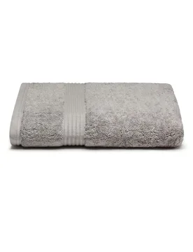 SOCKSHOP 1 Pack Premium Bamboo 700GSM Super Soft Bath Towel Light Grey 70cm x 125cm - Grey - Size: One Size - Lazy Panda - FashionsVida