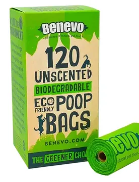 Biodegradable Poop Bags - 120 bags - Benevo - FashionsVida