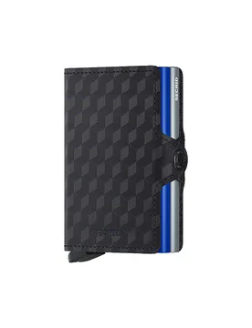 Portefeuille - Twinwallet Optical titanium blue bleu marine - SECRID - FashionsVida