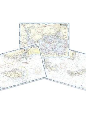 Boulogne-dieppe-le Havre Marine Chart Blue / White One Size unisex - Plastimo - FashionsVida