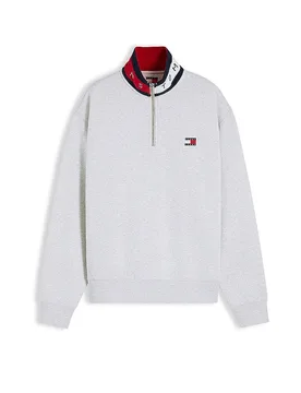 Troyer Sweater hellgrau S Herren - TOMMY JEANS - FashionsVida